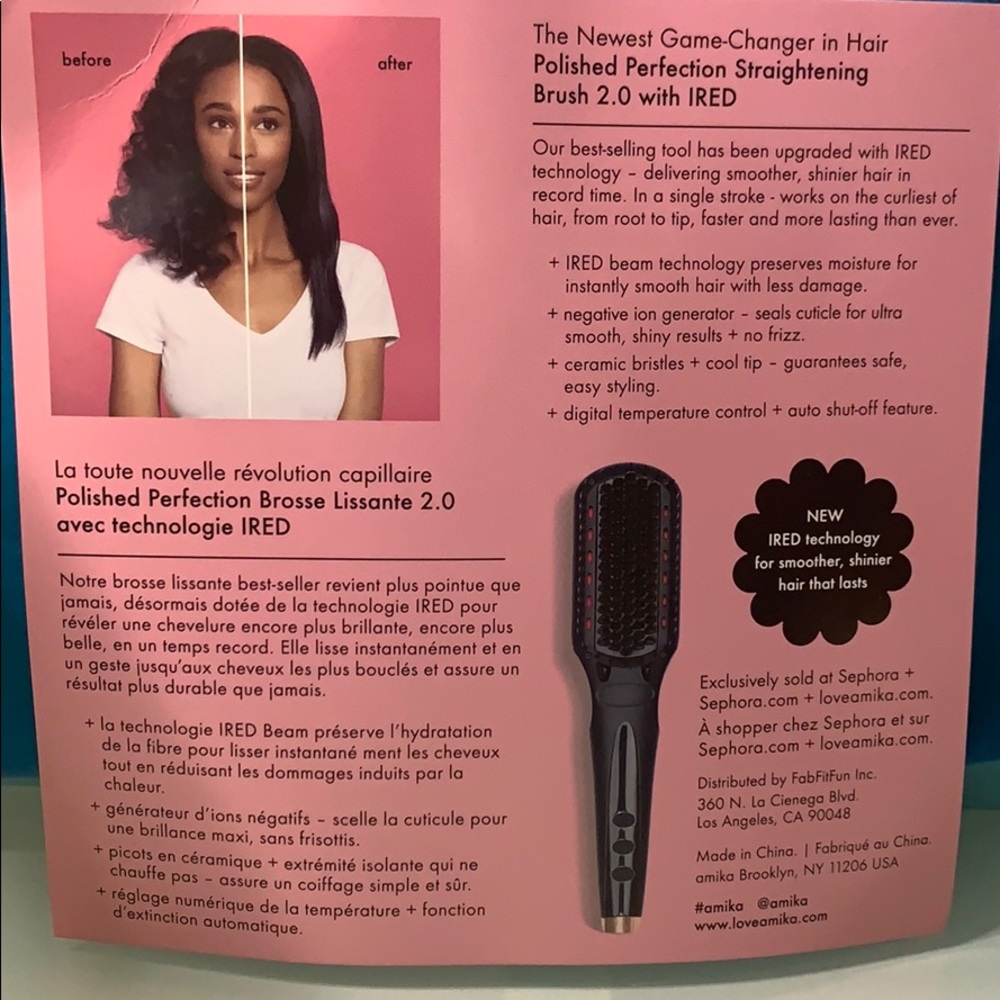 COPY - COPY - AMIKA: Mini Straightening brush - Picture 4 of 7
